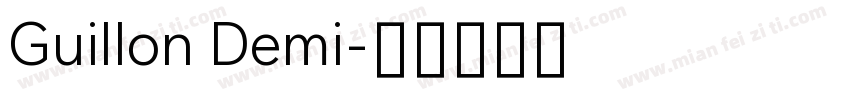 Guillon Demi字体转换
